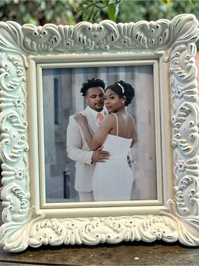 Special Moments Cream Ornate Carved Photo Frame